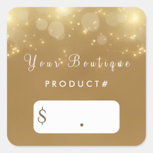 Luxury Gold Bokeh Glamour Boutique Price Tags