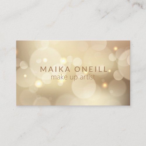 Luxury Gold Bokeh glitter social media Business Card