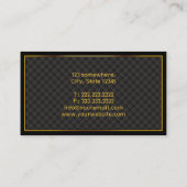 Luxury Gold Border Plastic Surgeon Business Card (Back)