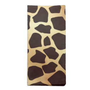 Luxury Gold Brown Giraffe Animal Print Pattern Cloth Napkin