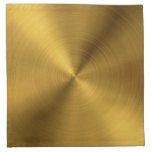 Luxury Gold Brushed Metal Texture 6 Cloth Napkin