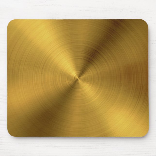 Luxury Gold Brushed Metal Texture 6 Mouse Pad (Front)