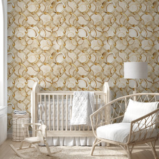 Luxury Gold Chain Links | Elegant Marble Backgroun Wallpaper