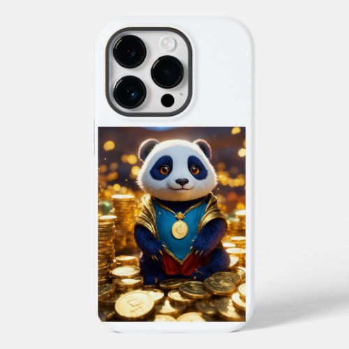 Luxury Gold Coin iPhone Case  Cute Panda 