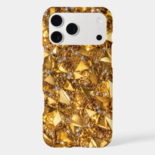 Luxury Gold Crystal iPhone 17 Pro Max Art Case