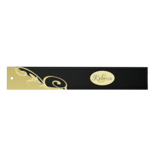 Luxury gold decorative on gold & black, Monogram Ruler
