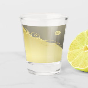 Luxury gold decorative on gold & silver, Monogram Shot Glass