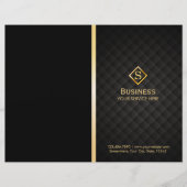Luxury Gold Diamond Monogram Elegant Bi-Fold (Front)