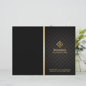 Luxury Gold Diamond Monogram Elegant Bi-Fold (Standing Front)