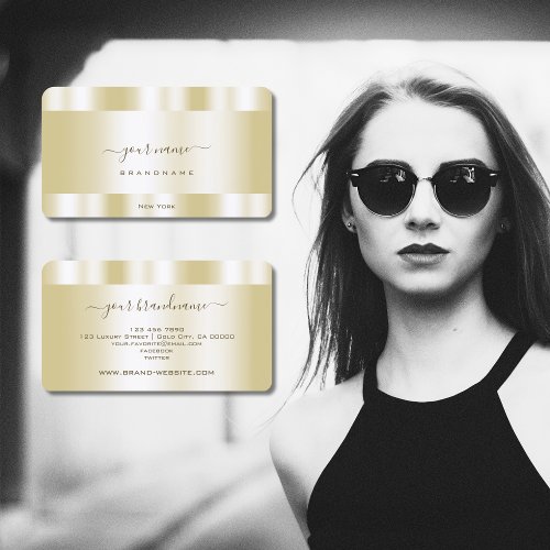 Luxury Gold Effect Professional and Elegant Business Card