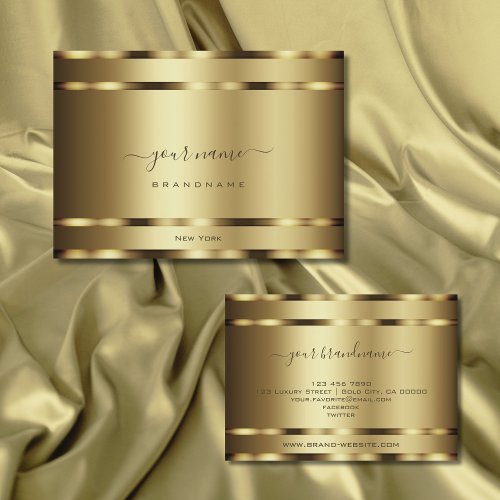 Luxury Gold Effect Professional and Glamorous Business Card