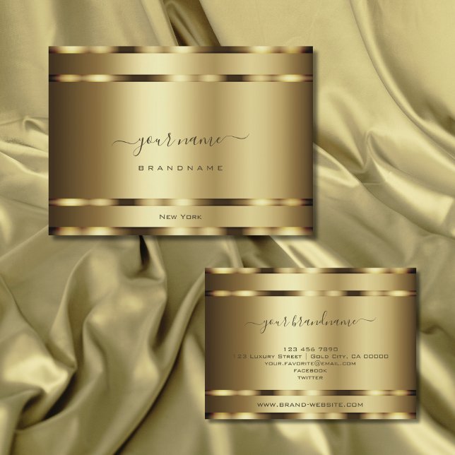 Luxury Gold Effect Professional and Glamorous Business Card (Creator Uploaded)