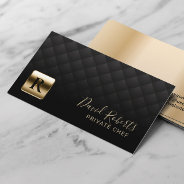 Luxury Gold Emblem Professional Party Private Chef Business Card at Zazzle