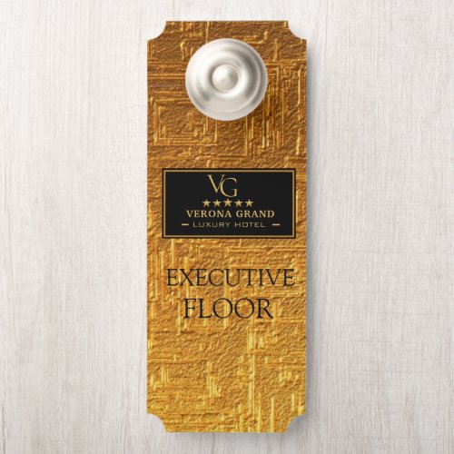 Luxury Gold Executive Floor Door Hanger