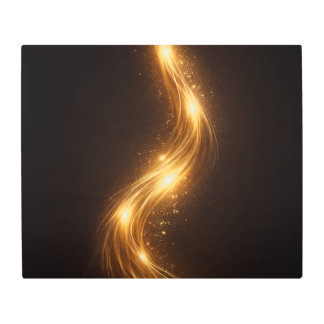Luxury Gold Flow Metal Wall Art