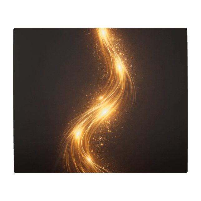 Luxury Gold Flow Metal Wall Art (Front)