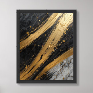 Luxury Gold Foil Effect Abstract Art Print