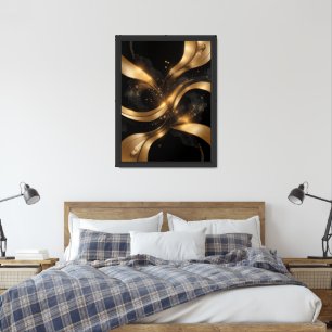 Luxury Gold Foil Effect Framed Art