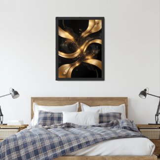 Luxury Gold Foil Effect Framed Art