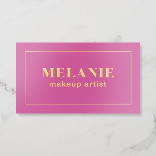 Luxury Gold Foil Modern Chic Business Card
