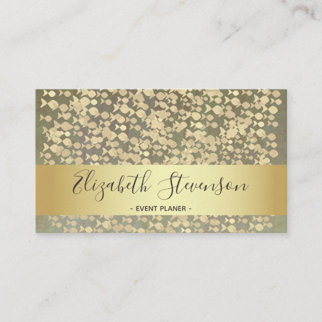 Luxury Gold Foil Professional Business Card (Front)