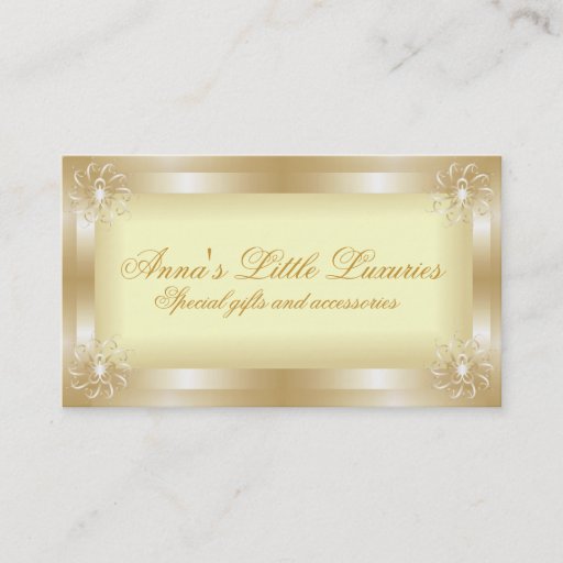 Customizable Luxury Gold Frame Business Cards