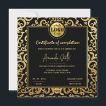 Luxury gold Frame Certificate of Completion Award Invitation<br><div class="desc">Luxury gold Frame Certificate of Completion Award Invitation,  If you need any further customization please feel free to message me.</div>