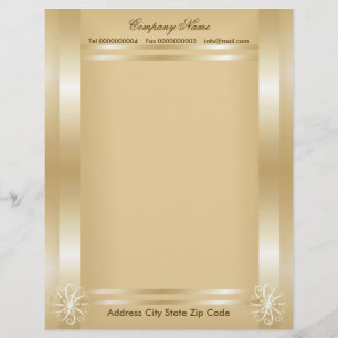 Luxury Gold Frame Letterhead