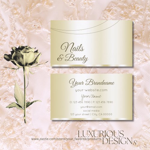 Luxury Gold Glamorous Professional and Simple  Business Card