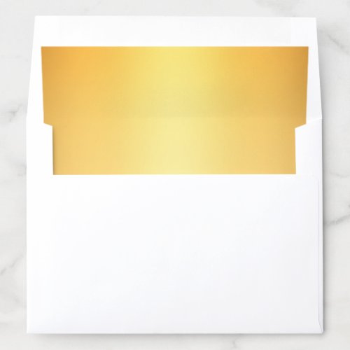 Luxury Gold Glamourous Elegant Modern Golden Envelope Liner