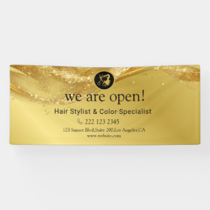 Luxury Gold Glitter Banner
