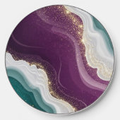 Luxury Gold Glitter Marble Pattern Wireless Charger (Front)