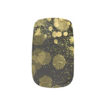 Luxury Gold Glitter Nail Art Decals