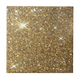 Luxury Gold Glitter - Printed Image Ceramic Tile