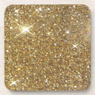 Luxury Gold Glitter - Printed Image Coaster