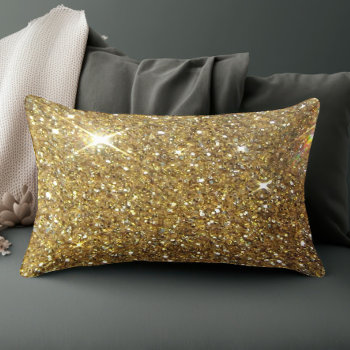 Luxury Gold Glitter - Printed Image Decorative Pillow by Tannaidhe at Zazzle