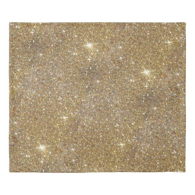 Luxury Gold Glitter - Printed Image Duvet Cover (Front)