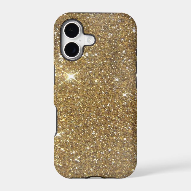 Luxury Gold Glitter - Printed Image Iphone Case (Back)