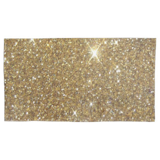 Luxury Gold Glitter - Printed Image Pillow Case