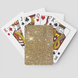 Luxury Gold Glitter - Printed Image Poker Cards