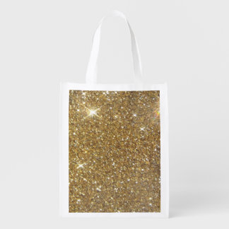 Luxury Gold Glitter - Printed Image Reusable Grocery Bag