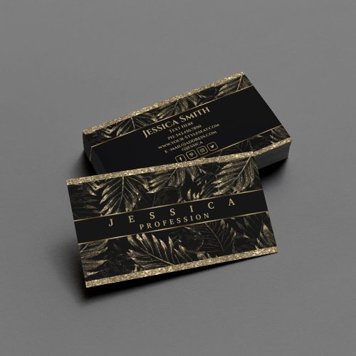 Luxury Gold Glitter professional  Business Card