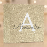 Luxury Gold Glitter & Sparkle Monogram 3 Ring Binder<br><div class="desc">Luxury Gold Faux Glitter and Sparkle Elegant Binder. These Binders can be customized to include your initial and first name.</div>
