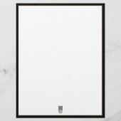 Luxury Gold Initial Business Letterhead (Back)