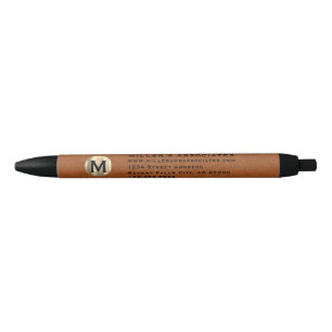 Luxury Gold Initial Logo Company Branded Pen
