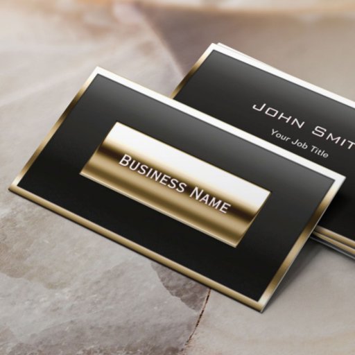 Customizable Luxury Gold Label Accounting Business Card