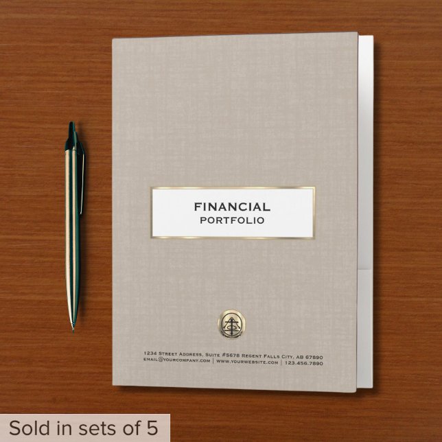 Luxury Gold Logo Portfolio Folder (Creator Uploaded)