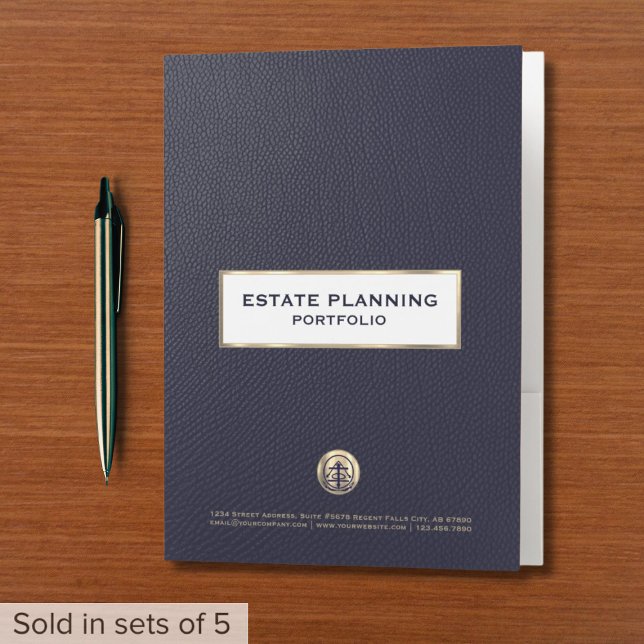 Luxury Gold Logo Portfolio Folder (Luxury Gold Logo Emblem Folders Ideal for Client Portfolios or Business Presentations)