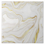 Luxury Gold Marble Background Ceramic Tile at Zazzle