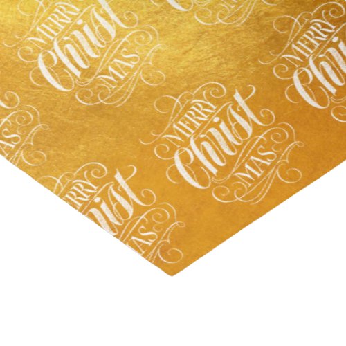 Luxury Gold Merry Christmas Religious Script Tissue Paper